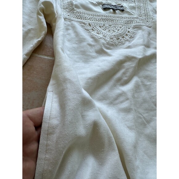 Anne Klein Linen Blend lined -Ivory Dress Size  2 - Picture 11 of 12